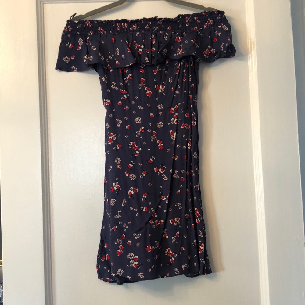 Express Off the Shoulder Floral Sun Dress